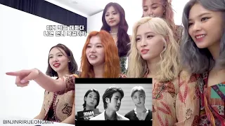 TWICE  (트와이스) reacts to BTS (방탄소년단) BUTTER MV. #TAETZU #JEONGMIN