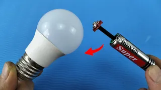 How to fix a broken LED light using only an old 1.5 volt battery