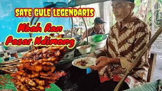 Sate Gule Legendaris Mbah Ran Pasar Ndimong || Jualan Setiap Pasaran Wage Dan Legi Saja Murah Enak