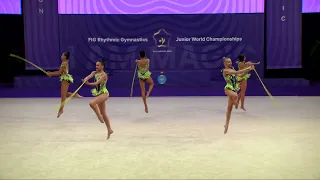 Romania (ROU) - 2023 Rhythmic Junior Worlds Qualifications 5RO Group