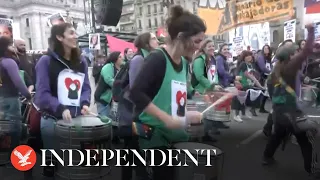 Watch again: Argentines march to protest violence against women