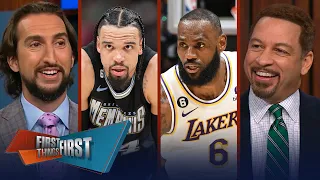 LeBron, Lakers win Game 3; Dillon Brooks blames media for villain label | NBA | FIRST THINGS FIRST