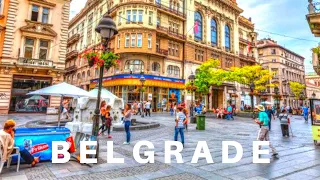 Evening Summer Walk Through BELGRADE (Serbia) 🇷🇸