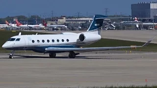 [FullHD] N919SB Gulfstream G650 takeoff at Geneva/GVA/LSGG