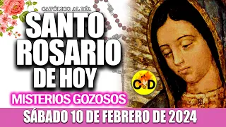 EL SANTO ROSARIO DE HOY SÁBADO 10 DE FEBRERO de 2024 MISTERIOS GOZOSOS EL SANTO ROSARIO MARIA