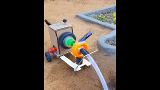 diy tractor mini well water pump diesel engine science project || #shorts