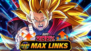 REALLY GOOD! LEVEL 10 LINKS 100% RAINBOW STAR EZA XENO SSJ3 GOKU! (DBZ: Dokkan Battle)