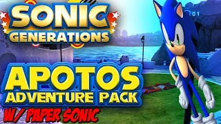 Sonic Generations PC - Apotos DLC Pack w/ Paper Sonic Mod! [60 FPS]