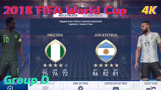 FIFA 18 Gameplay [PS5 4K] 2018 FIFA WORLD CUP-Nigeria vs Argentina [EA SPORTS]
