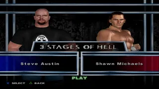 WWE SmackDown! Here Comes the Pain - Steve Austin VS Shawn Michaels (3 STAGES OF HELL)