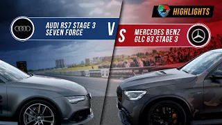 Audi RS7 St.3 vs Mercedes Benz GLC 63 St.3 | UNLIM 500+ 2020 Highlight |