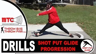 SHOT PUT DRILLS: Glide Progression