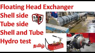 Floating head exchanger Hydro test / Shutdown / Maintenance /  Hydro test / Heat exchanger