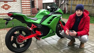 Электромотоцикл Kawasaki Ninja. 4000 Вт. Доработки.