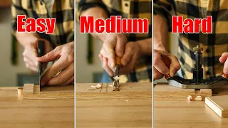 Hand tool woodworking is easier than you think