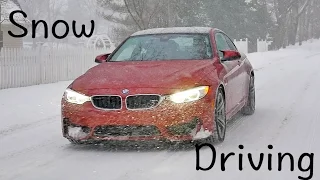 Snow driving tips for the BMW M3 M4 or pretty much any car