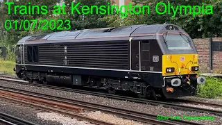Trains at Kensington Olympia | 01/07/2023
