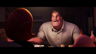 Incredibles 2 (2018) - Dinner Scene (2/10) | Cartoon Clips