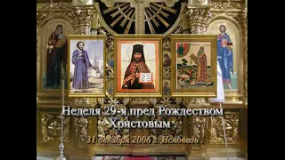 Исповедь 31 декабря 2006 г.  Жизнь летит очень быстро. Будьте с Богом!