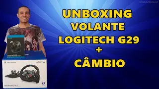 UNBOXING VOLANTE LOGITECH G29 + CAMBIO PARA PS3/PS4/PS5 E PC - GAME PLAY GRAN TURISMO SPORT EM VR