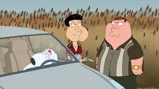 Peter and Quagmire killing Brian