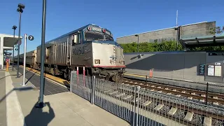 (Southbound) Amtrak 509 departs the Tacoma Dome Station.