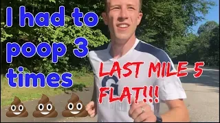 I HAD TO POOP 3 TIMES ON THIS FAST LONG RUN!!