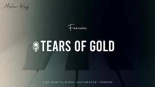 Faouzia - Tears of Gold Piano Karaoke (Lower, Male Key)