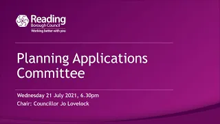 Planning Applications Committee - 21 July 2021