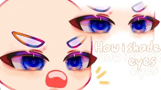 [Tutorial] How i shade eyes - gacha club