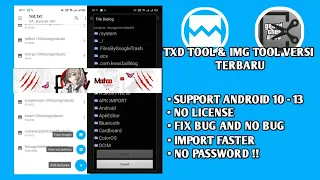 SHARE APK TXD TOOL & APK IMG TOOL NO PASSWORD  || SUPPORT ANDROID 10-13