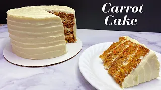 CARROT CAKE with Cream Cheese Frosting