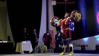 Anastasiia Hotfrid (75+) - 133kg Clean and Jerk @ 2016 European Junior Championships