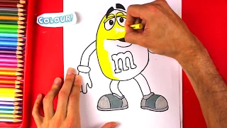 How to Draw M&M's - Yellow M&M