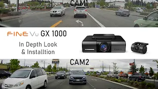 FineVu GX1000 Dash Cam In-depth Look and Hard Wire Installation / Sample Footage on Subaru Outback