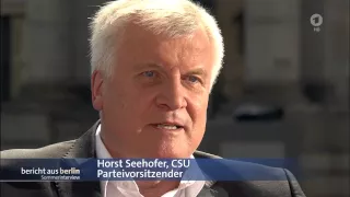 Bericht aus Berlin: Sommerinterview mit Horst Seehofer - CSU (ARD, 02.08.2015)
