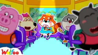 First Time Amy Wheels on the School Bus - Wolfoo First Day of School 🤩 @WolfooCanadaKidsCartoon