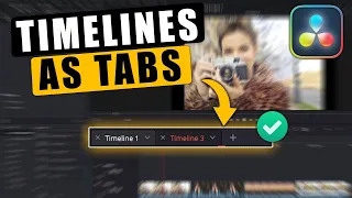 How to Show TIMELINES as TABS Above the Timeline Panel in Davinci Resolve