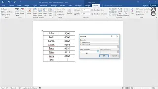 Add numbers in columns in a Word table: Insert formula to sum a column or row of table in Word?