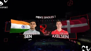 Thomas Cup 2022 SF | India Lakshya Sen vs Denmark Viktor Axelsen
