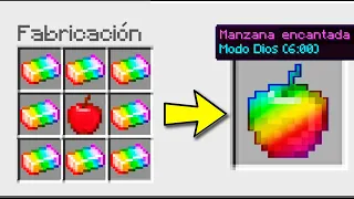 ¿CÓMO CRAFTEAR LA MANZANA DE DIOS en MINECRAFT? 🌈🍎 Crafteos 100% Imposibles con Invictor