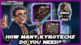 How Many Kyrotechs Does Each Journey Require in Star Wars Galaxy of Heroes?