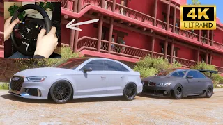 Audi RS3 & M3 | Forza Horizon 5 | Thrustmaster TMX Gameplay