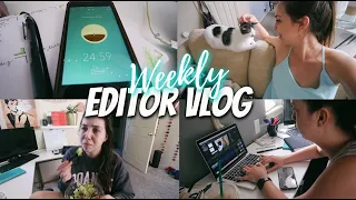 week in my life as a freelance editor // client projects, work/life balance, author visits