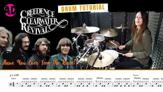 Have You Ever Seen The Rain? - Credence Clearwater Revival - Drum Cover (Drum Score)