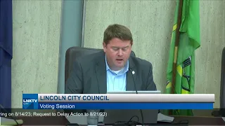 Lincoln City Council Meeting August 21, 2023