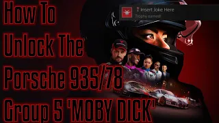 HOW TO UNLOCK THE PORSCHE 935/78 GROUP 5 'MOBY DICK!!' - Insert Joke Here Trophy!! - GRID Legends