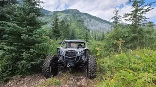 Red Deer falls trail ride , Day 1 of a 4 day trip to Tumbler Ridge !!