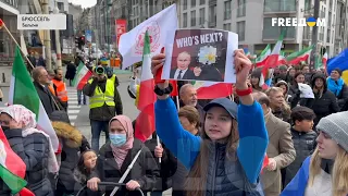 Митинг в Брюсселе: Путин и Хомейни – диктаторы, поддерживающие друг друга