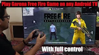 Hindi || How to download & play Garena Free Fire Game on any Android TV | VU | mi | etc.